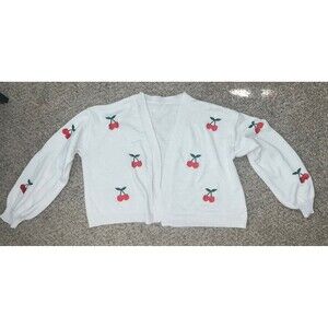 Unbranded Cherry Embroidered Cardigen 2XL